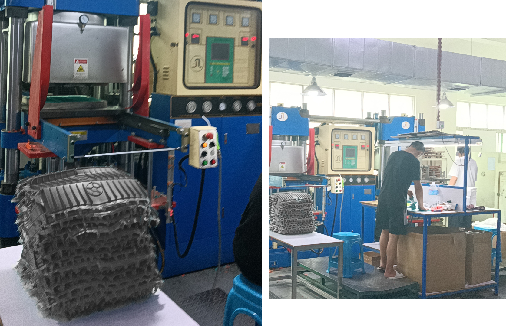 Factory machinery and dedicated production line for the silicone faucet drip catcher tray