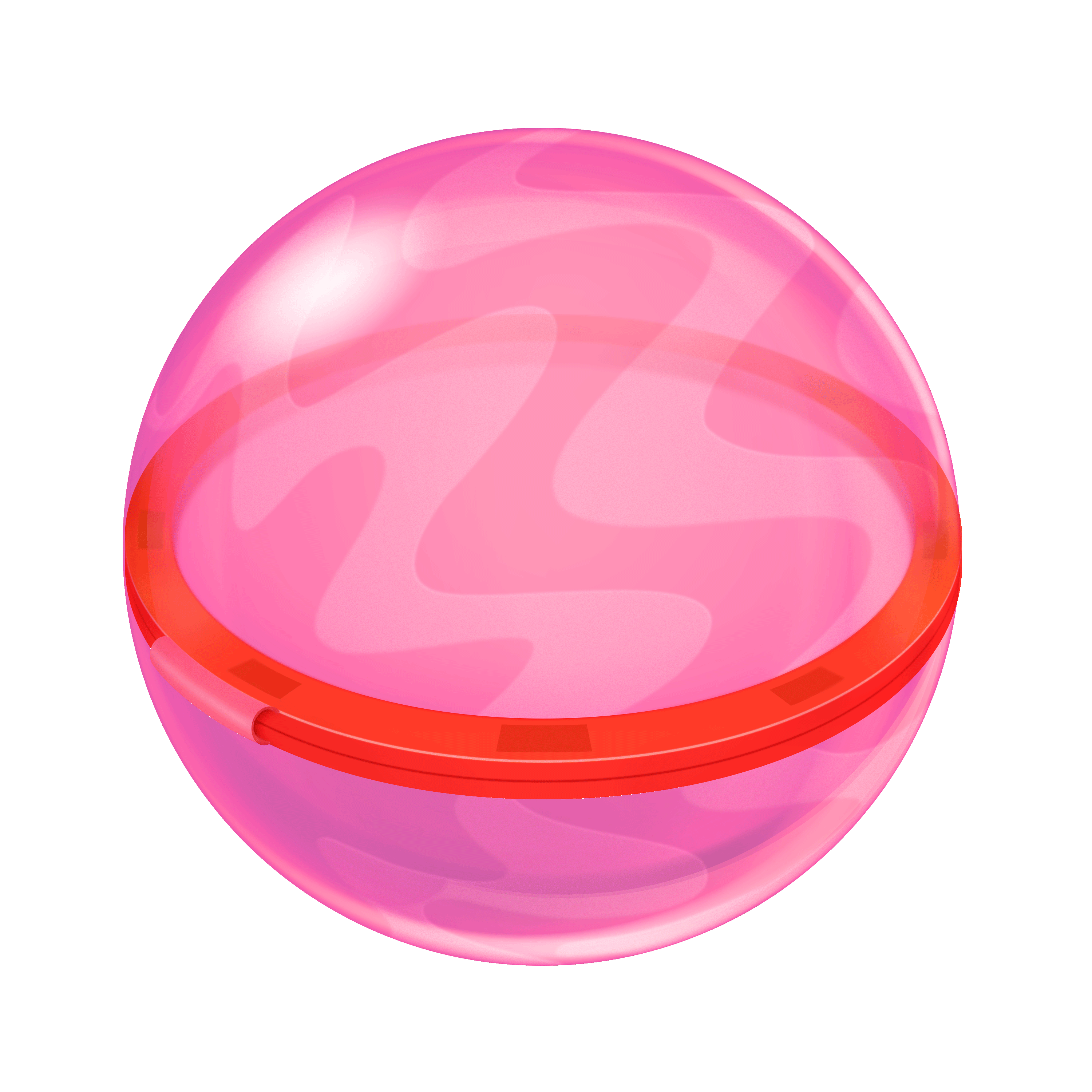 Red reusable silicone water ball